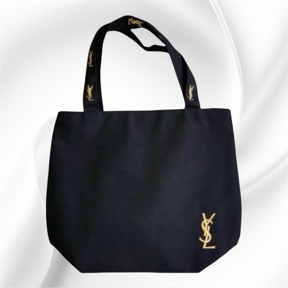 YSL Beauty Parfums Cosmetic Tote Bag- Black - Picture 1 of 12